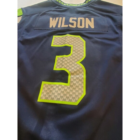 Nike On Field Russell Wilson #3 Seattle Seahawks Sewn NFL Football Jersey Mens L - Picture 9 of 12